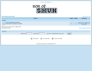 sonofshun.com screenshot