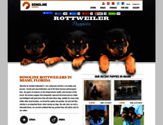 sonolinerottweilers.com screenshot