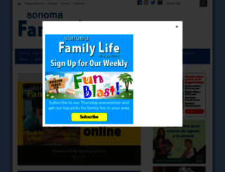 sonomafamilylife.com screenshot