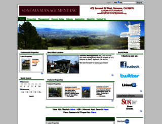 sonomamanagement.com screenshot