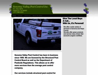 sonomavalleypest.com screenshot