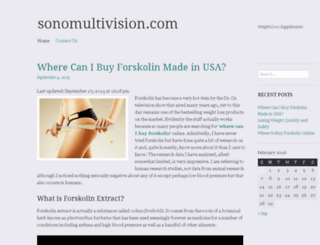 sonomultivision.com screenshot