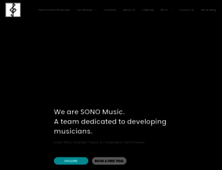 sonomusic.com.au screenshot