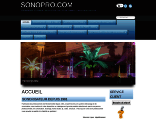 sonopro.com screenshot