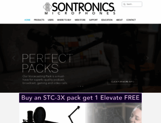 sontronics.com screenshot
