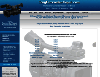 sonycamcorder-repair.com screenshot