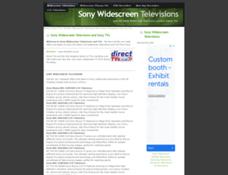 sonytvs.widescreentelevisions.co.uk screenshot