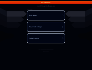 soothingminds.co.uk screenshot