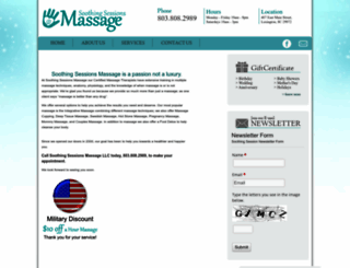 soothingsessionsmassage.com screenshot