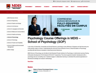 sop.mdis.edu.sg screenshot