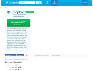 sopcast.joydownload.com screenshot