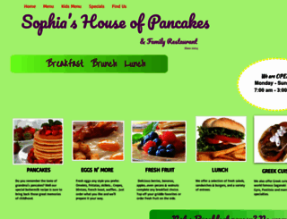 sophiashouseofpancakesgl.com screenshot