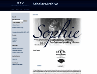 sophie.byu.edu screenshot