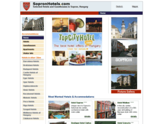 sopronhotels.com screenshot