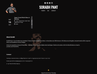 sorabhpant.com screenshot