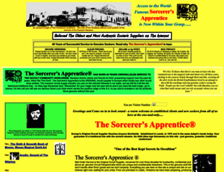 sorcerers-apprentice.co.uk screenshot