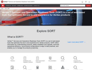 sort.symantec.com screenshot