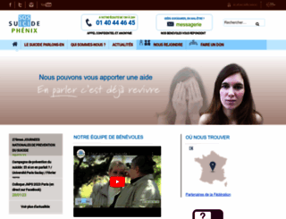sos-suicide-phenix.org screenshot
