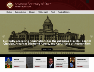 sos.arkansas.gov screenshot