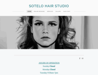 sotelohairstudio.com screenshot