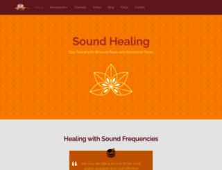sound-healing.info screenshot