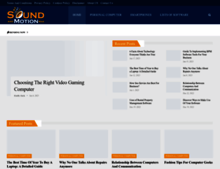 soundandmotionmag.com screenshot