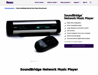 soundbridge.roku.com screenshot