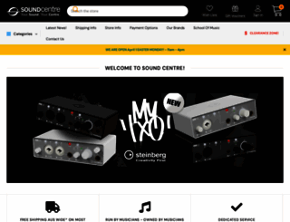 soundcentre.com.au screenshot