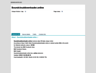 soundclouddownloader.online.glossaryscript.com screenshot