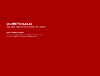 soundeffects.co.za screenshot