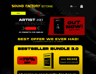 soundfactorystore.com screenshot