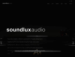 soundluxaudio.com screenshot