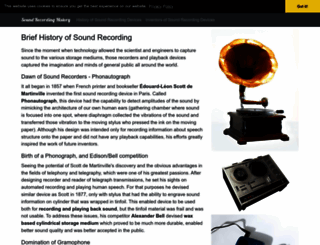 soundrecordinghistory.net screenshot
