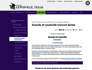 soundsoflewisville.com screenshot