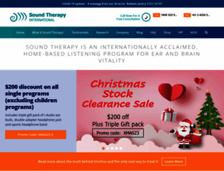 soundtherapy.com.au screenshot
