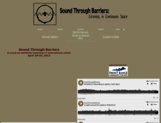 soundthroughbarriers.com screenshot