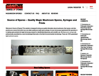 sourceofspores.com screenshot
