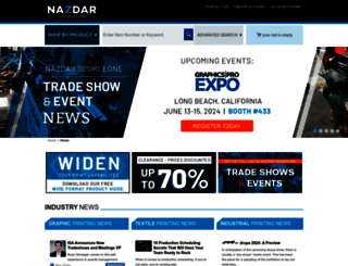 sourceone.nazdar.com screenshot