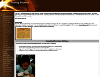 sourcesfinding.com screenshot