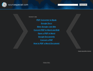 sourcespecial.com screenshot