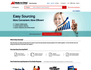 sourcing.made-in-china.com screenshot