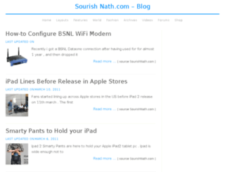 sourishnath.com screenshot