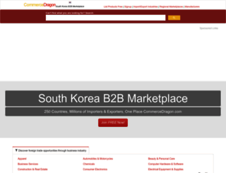 south-korea.commercedragon.com screenshot