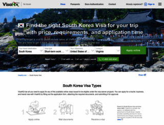 south-korea.visahq.com screenshot
