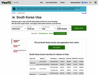 south-korea.visahq.in screenshot