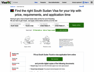 south-sudan.visahq.com screenshot