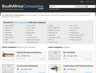 southafricacompanies.com screenshot