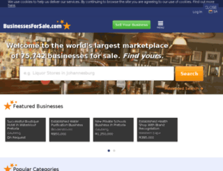 southafrican.businessesforsale.com screenshot