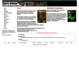 southafricanmilitaria.com screenshot