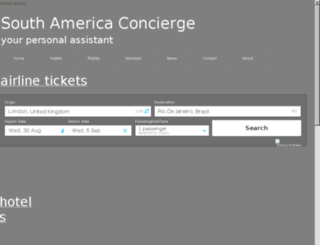 southamericaconcierge.com screenshot